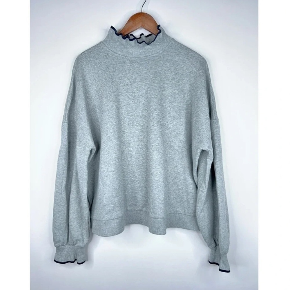 Boden Ruffle Neck Drop Shoulder Sweater - size 16/18